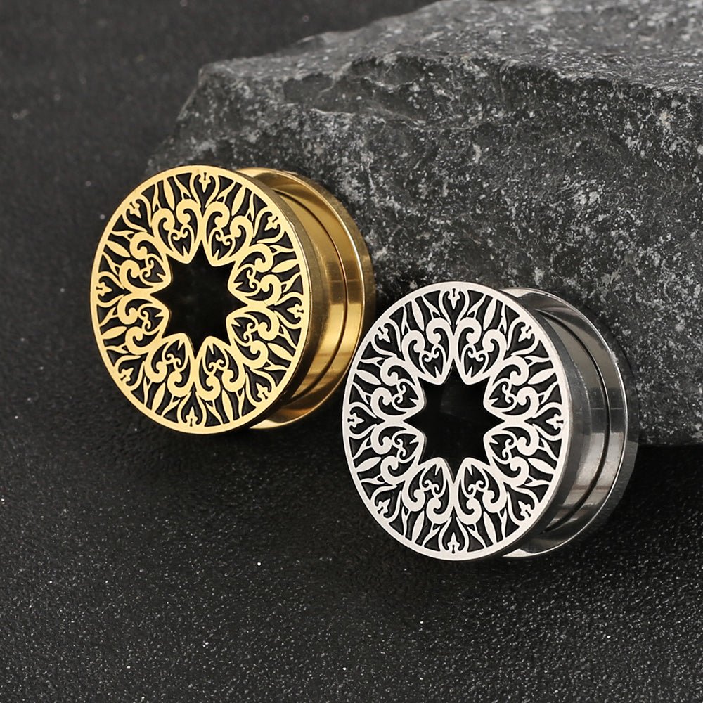 PunkPlugs Pattern del Fiore Ear Tunnels