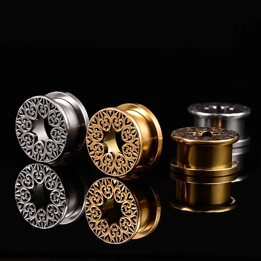 PunkPlugs Pattern del Fiore Ear Tunnels