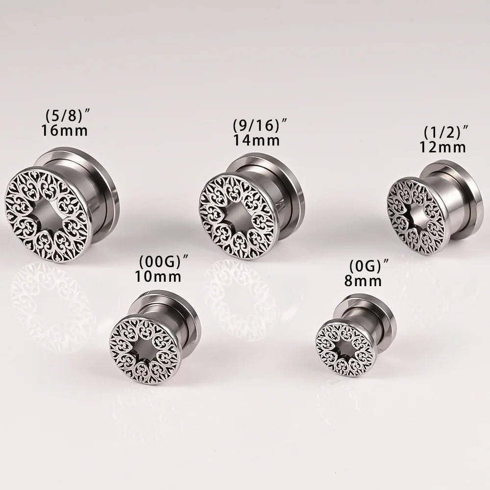 PunkPlugs Pattern del Fiore Ear Tunnels