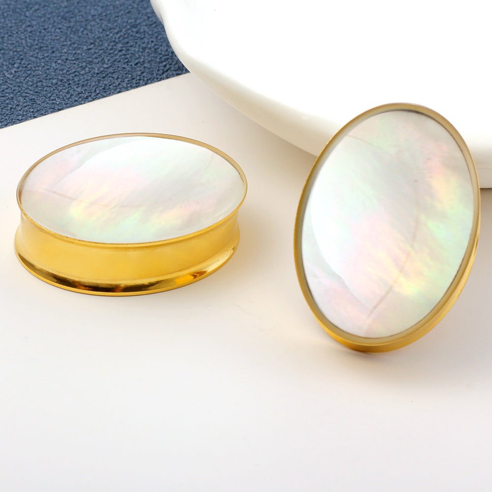 PunkPlugs Pearl Oval Ear Plugs