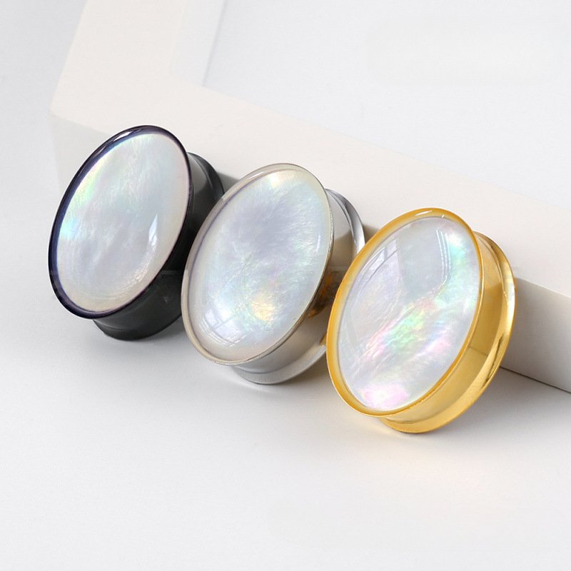 PunkPlugs Pearl Oval Ear Plugs
