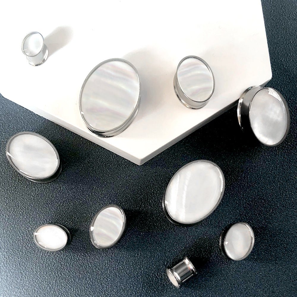 PunkPlugs Pearl Oval Ear Plugs