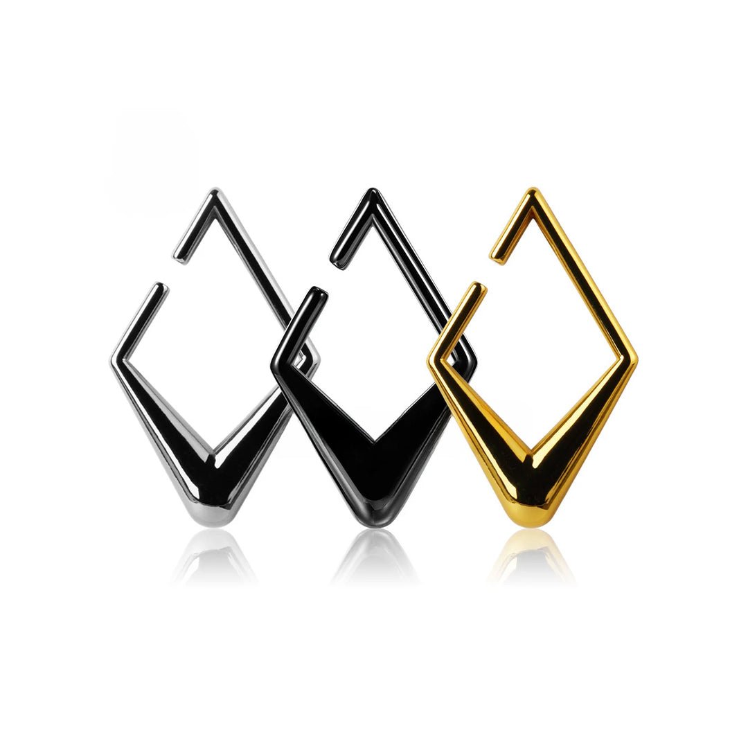 PunkPlugs Rhombic Stainless Ear Hangers