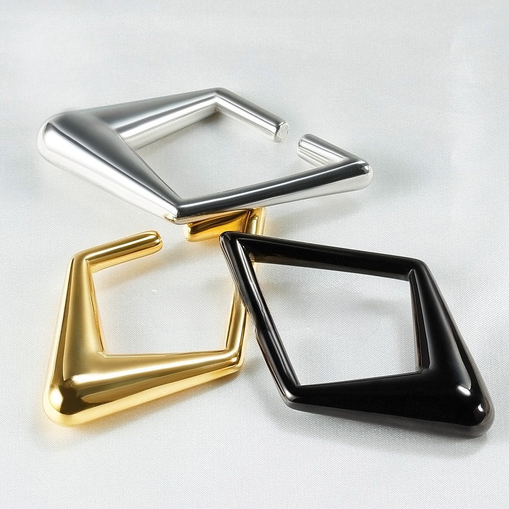 PunkPlugs Rhombic Stainless Ear Hangers