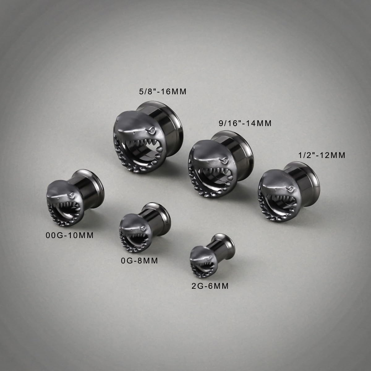 PunkPlugs Shark Ear Tunnels