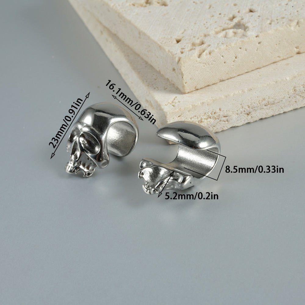 Skull Head Ear Hangers - PunkPlugs
