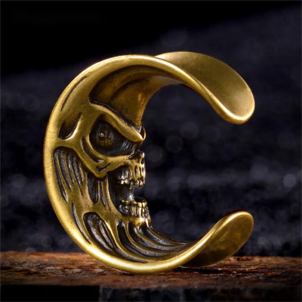 PunkPlugs Skull Moon Ear Tunnels Saddles