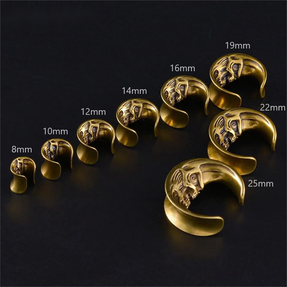 PunkPlugs Skull Moon Ear Tunnels Saddles