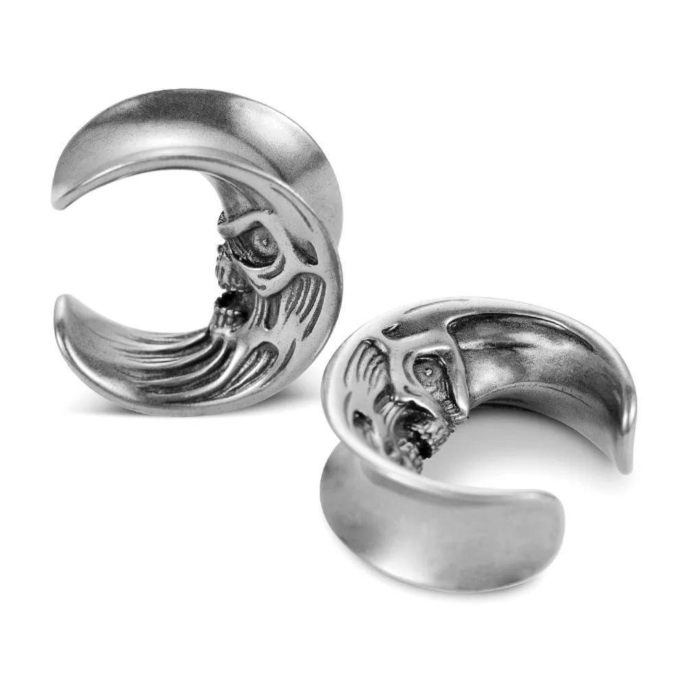 PunkPlugs Skull Moon Ear Tunnels Saddles
