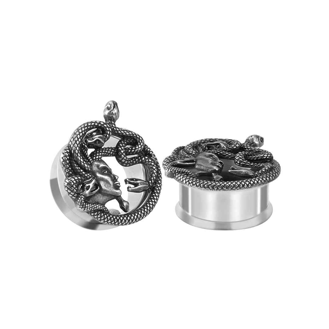 PunkPlugs Snake Head/Medusa Ear Tunnels