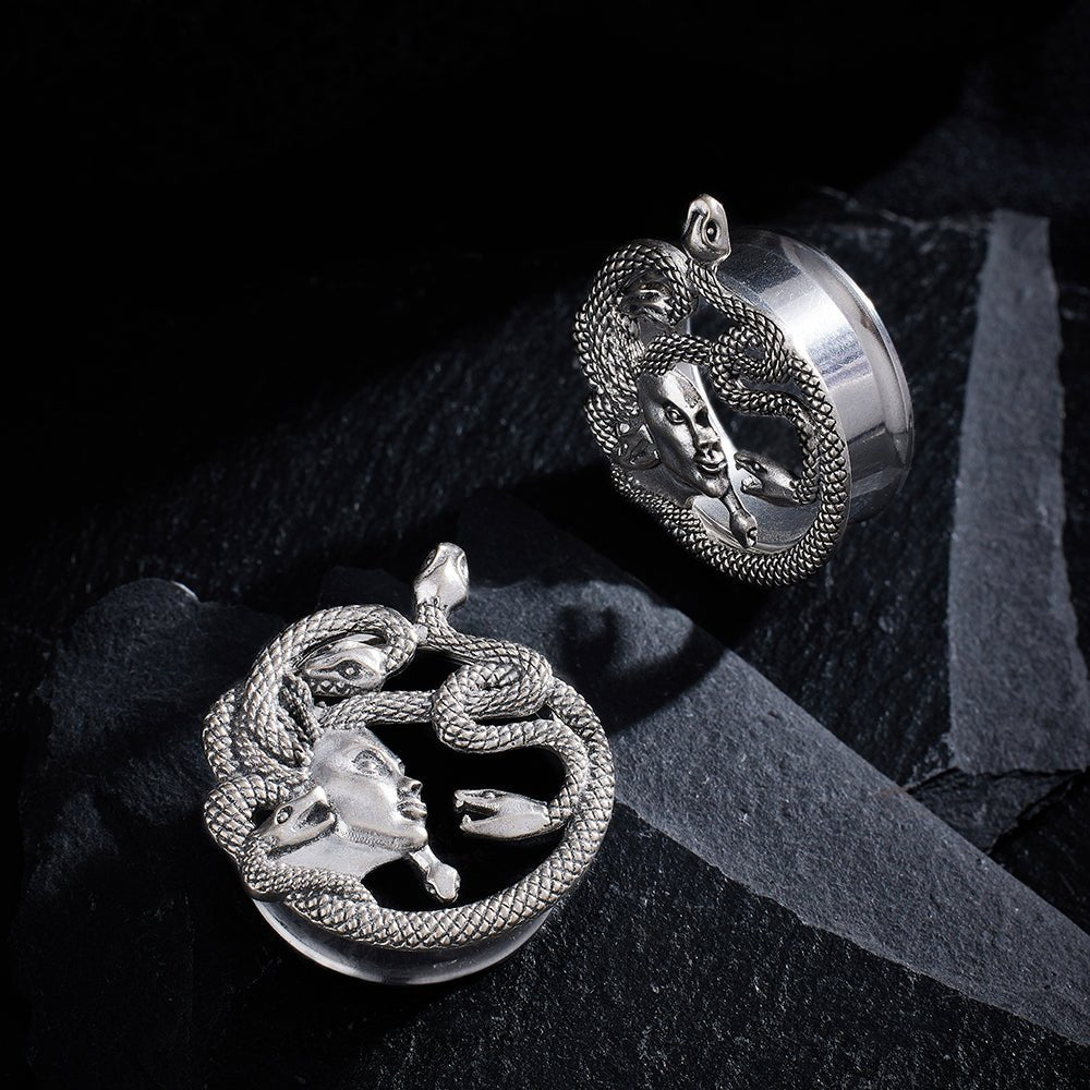 PunkPlugs Snake Head/Medusa Ear Tunnels