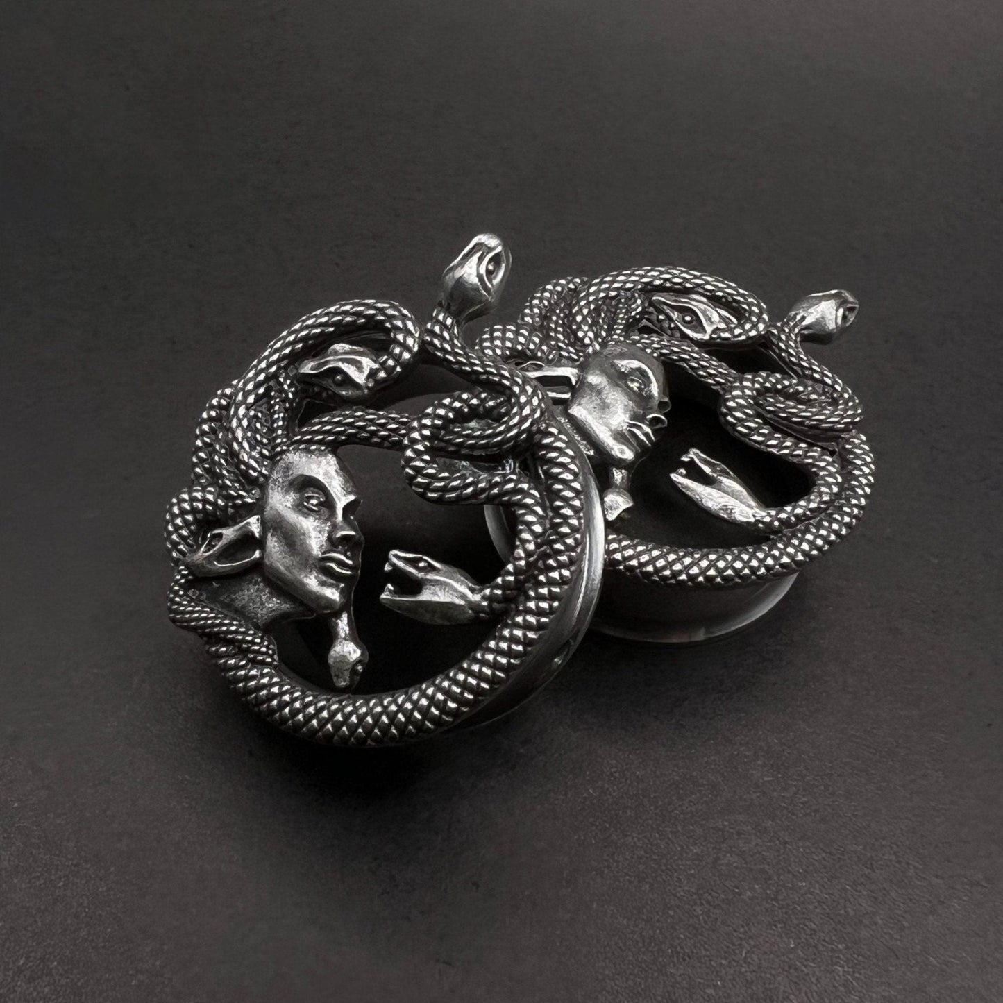 PunkPlugs Snake Head/Medusa Ear Tunnels