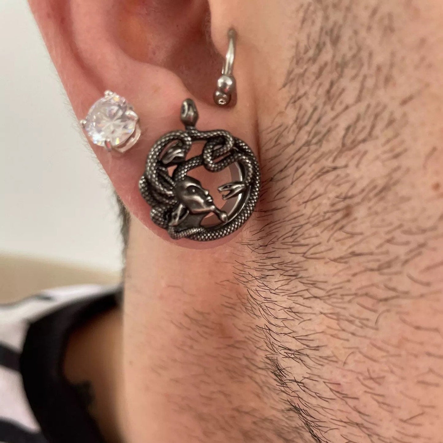 PunkPlugs Snake Head/Medusa Ear Tunnels