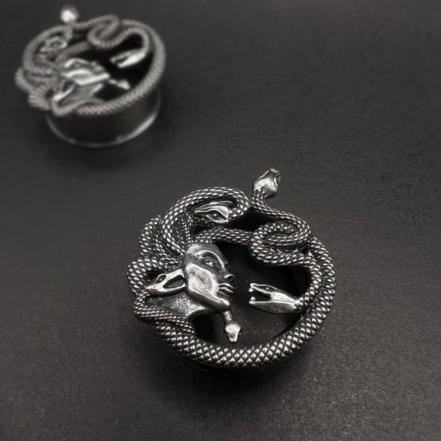 PunkPlugs Snake Head/Medusa Ear Tunnels