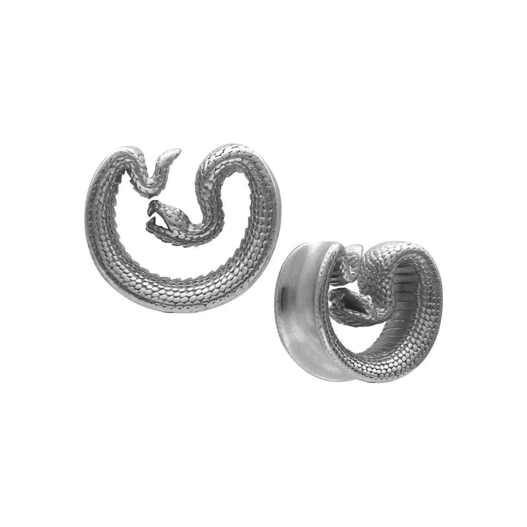 PunkPlugs Snake Steel Ear Tunnels Saddles