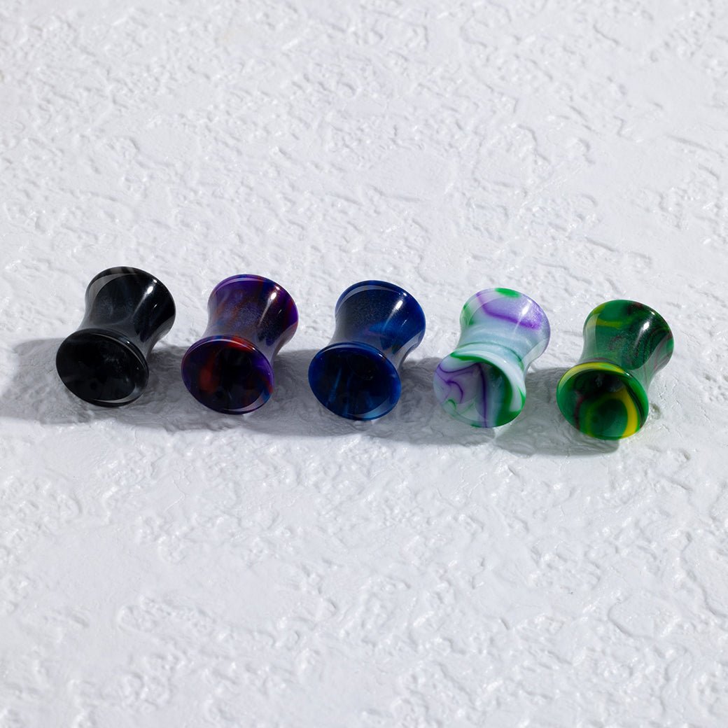 PunkPlugs Tie Dye Swirl Acrylic Ear Tunnels