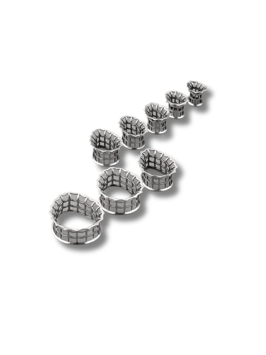 PunkPlugs Unique Hollow Flower Ear Tunnels