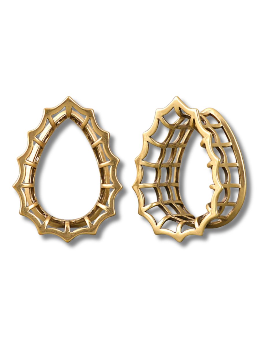 PunkPlugs Unique Hollow Flower Ear Tunnels
