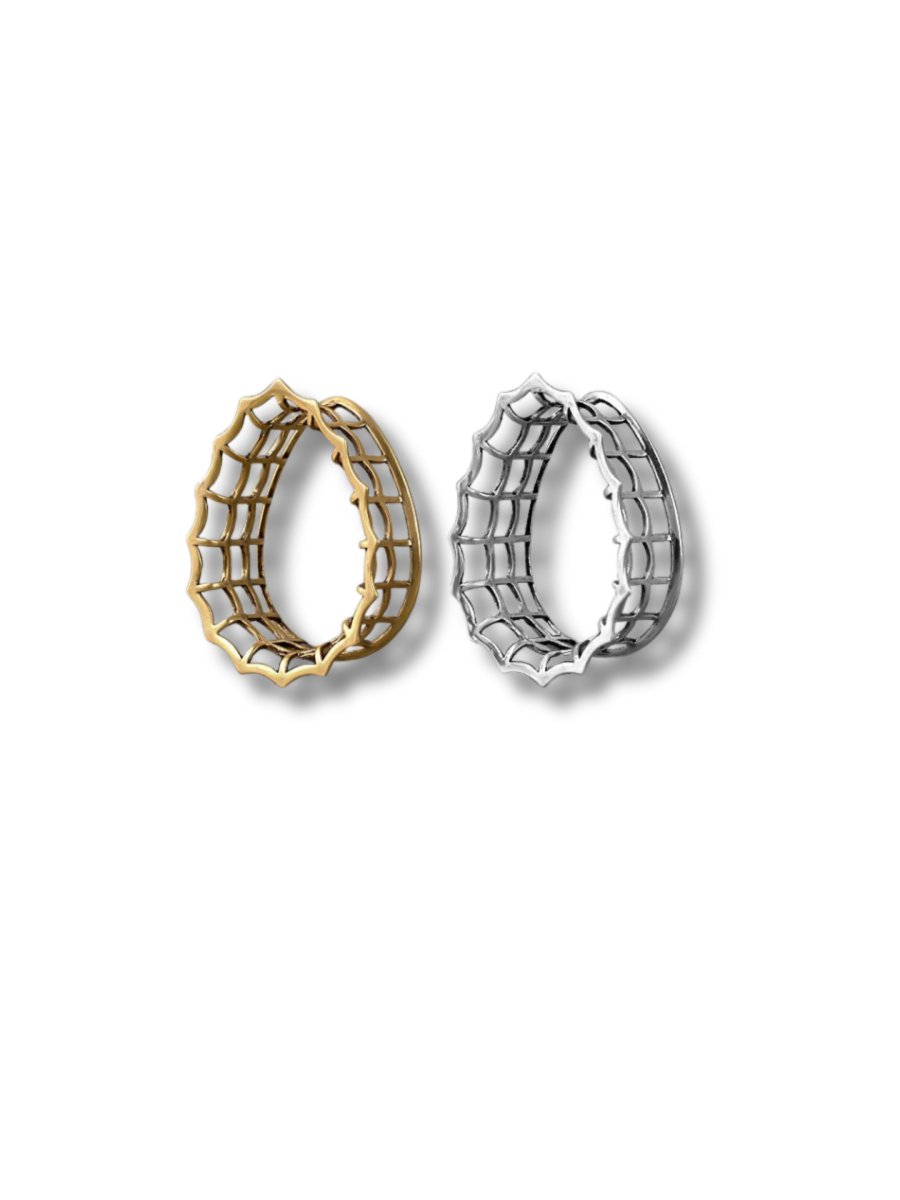 PunkPlugs Unique Hollow Flower Ear Tunnels