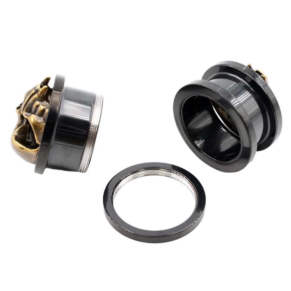 Punkplugs Skull Ear Tunnels