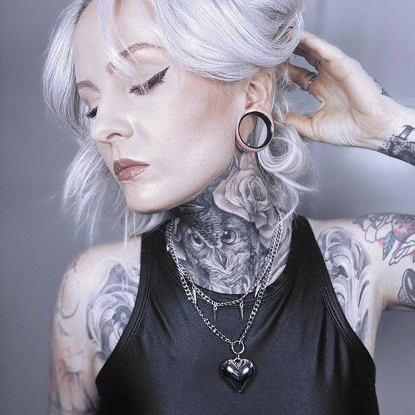 PunkPlugs Double-Flared Titanium Ear Tunnels