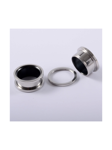 PunkPlugs Dual-Color Flate-Flared Ear Tunnels
