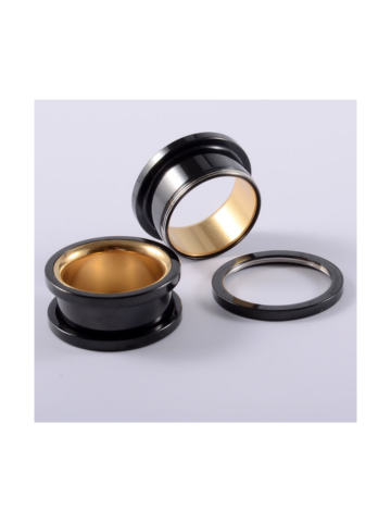 PunkPlugs Dual-Color Flate-Flared Ear Tunnels