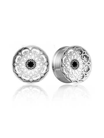 PunkPlugs Bouquet Hollow Mandala Ear Tunnels
