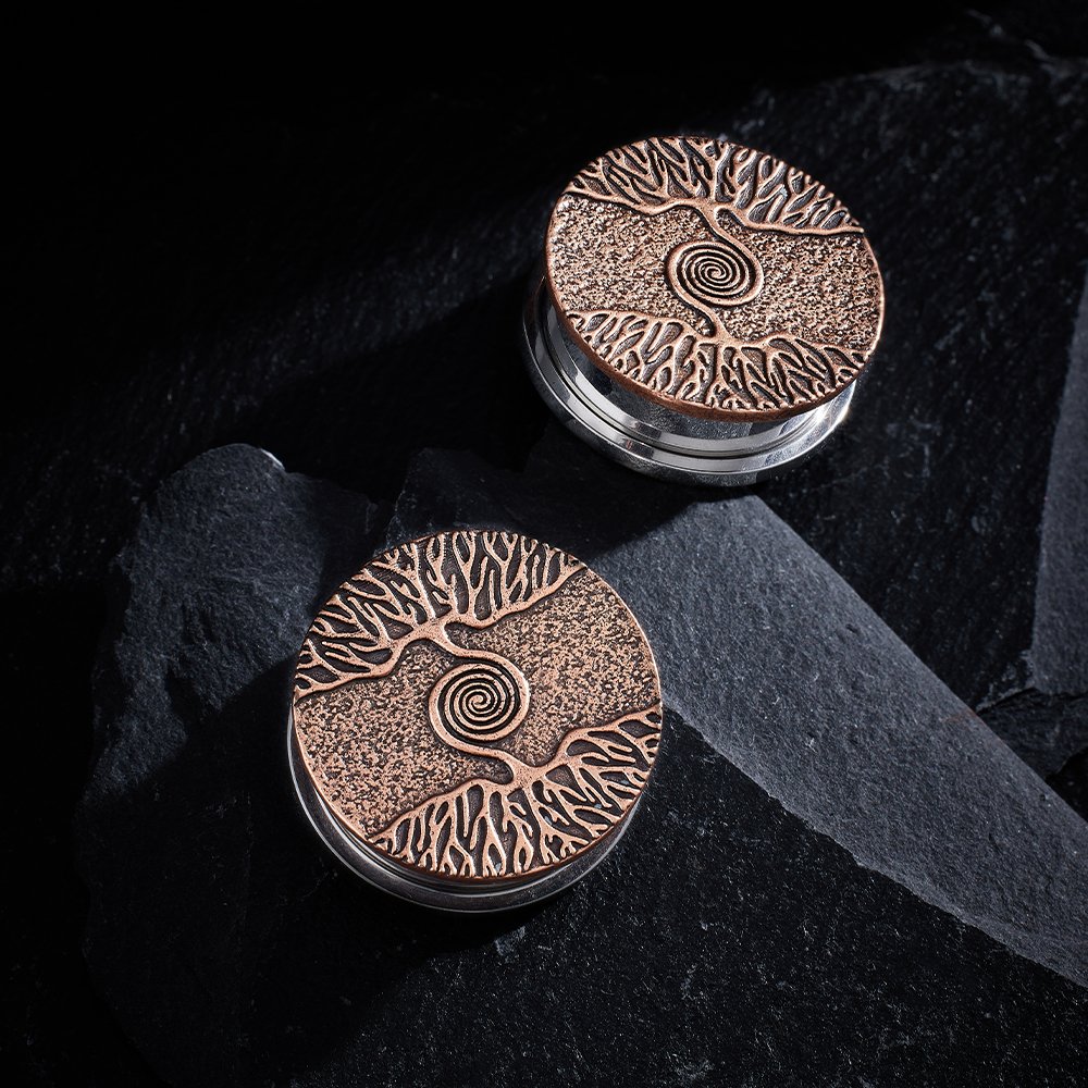 Clearance! Punk Plugs Tree Of Life Ear Gauges Plugs