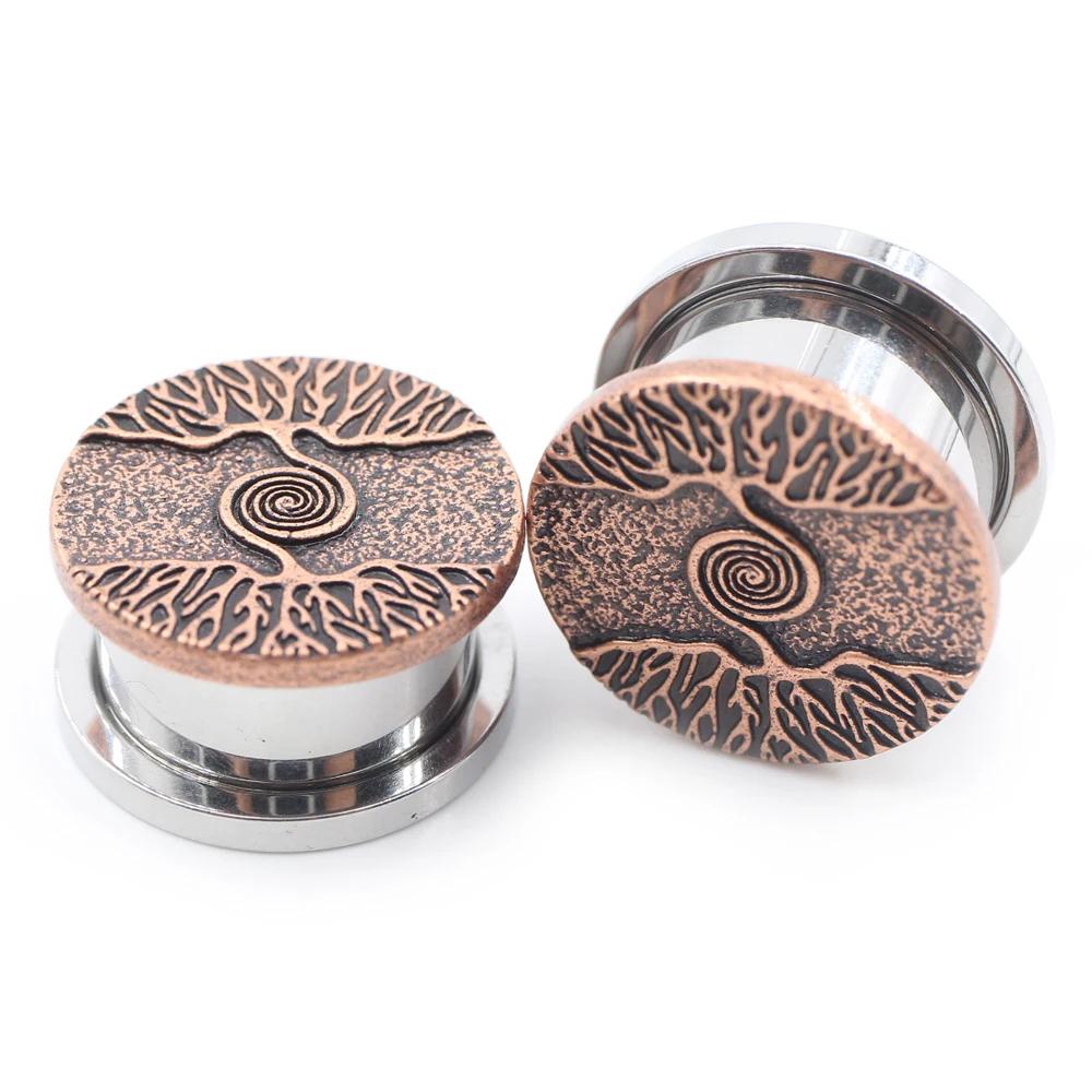 Clearance! Punk Plugs Tree Of Life Ear Gauges Plugs