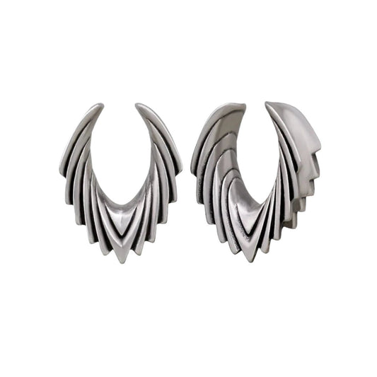 PunkPlugs Angel Wings Streamline Copper Ear Saddles Tunnels