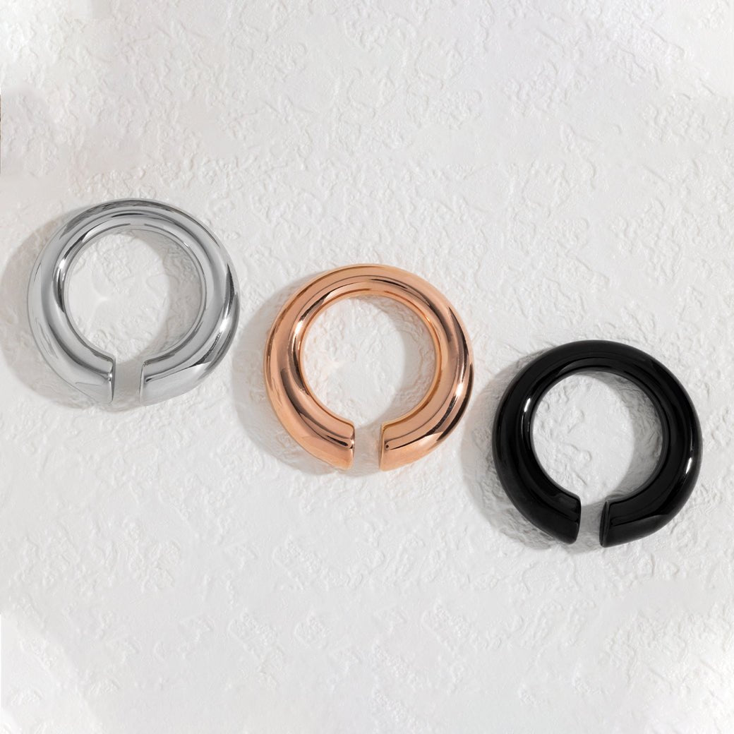 PunkPlugs Circle Stainless Ear Hangers (Weights)