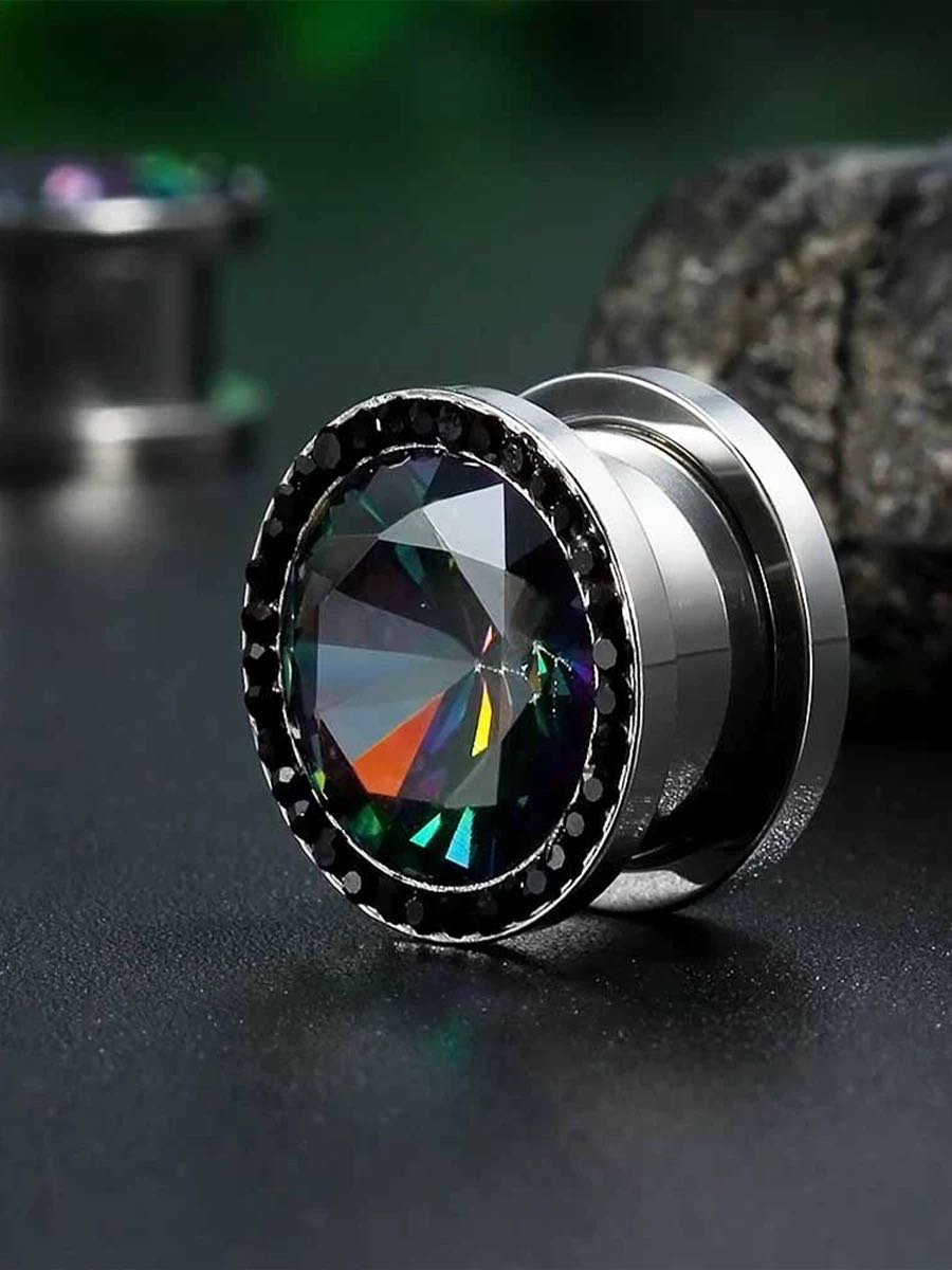PunkPlugs Dazzling Convex Threaded Ear Plugs