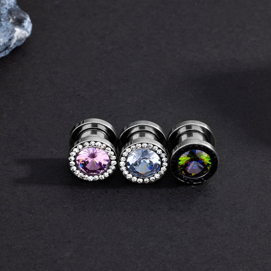 PunkPlugs Dazzling Convex Threaded Ear Plugs