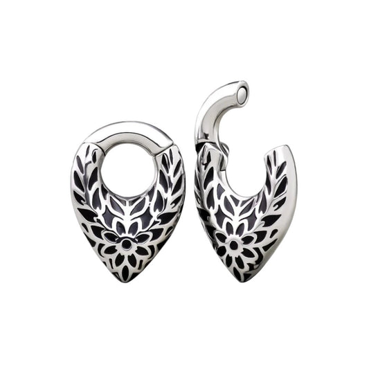 PunkPlugs Floral Blossom Magnet Ear Weights and Hangers