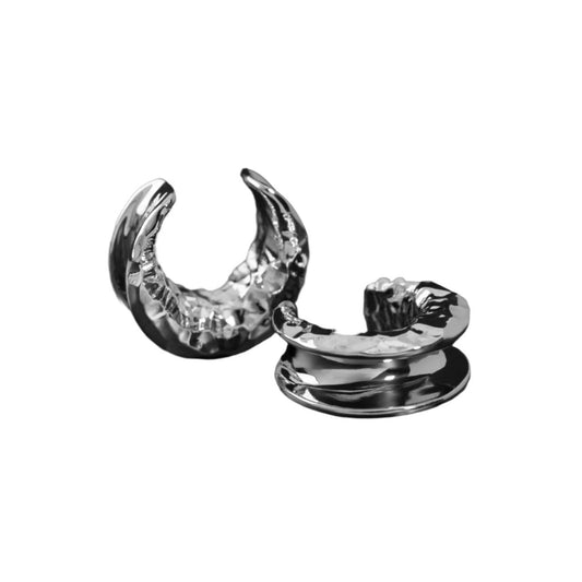 PunkPlugs Hammered Crescent Copper Ear Saddles 8-25mm