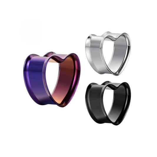 PunkPlugs Heart Shape Ear Tunnels