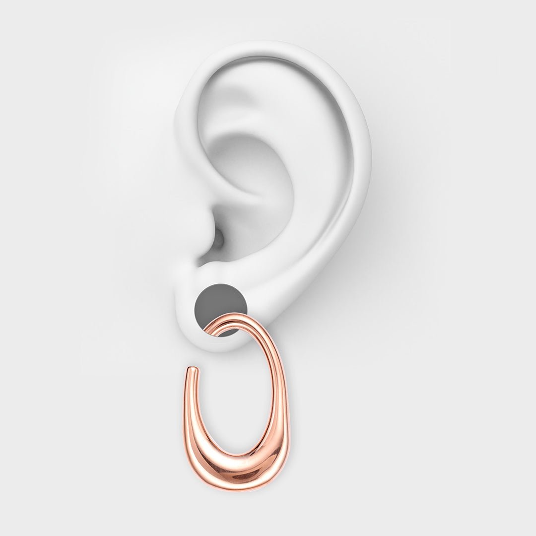 PunkPlugs Oval Stainless Ear Hangers
