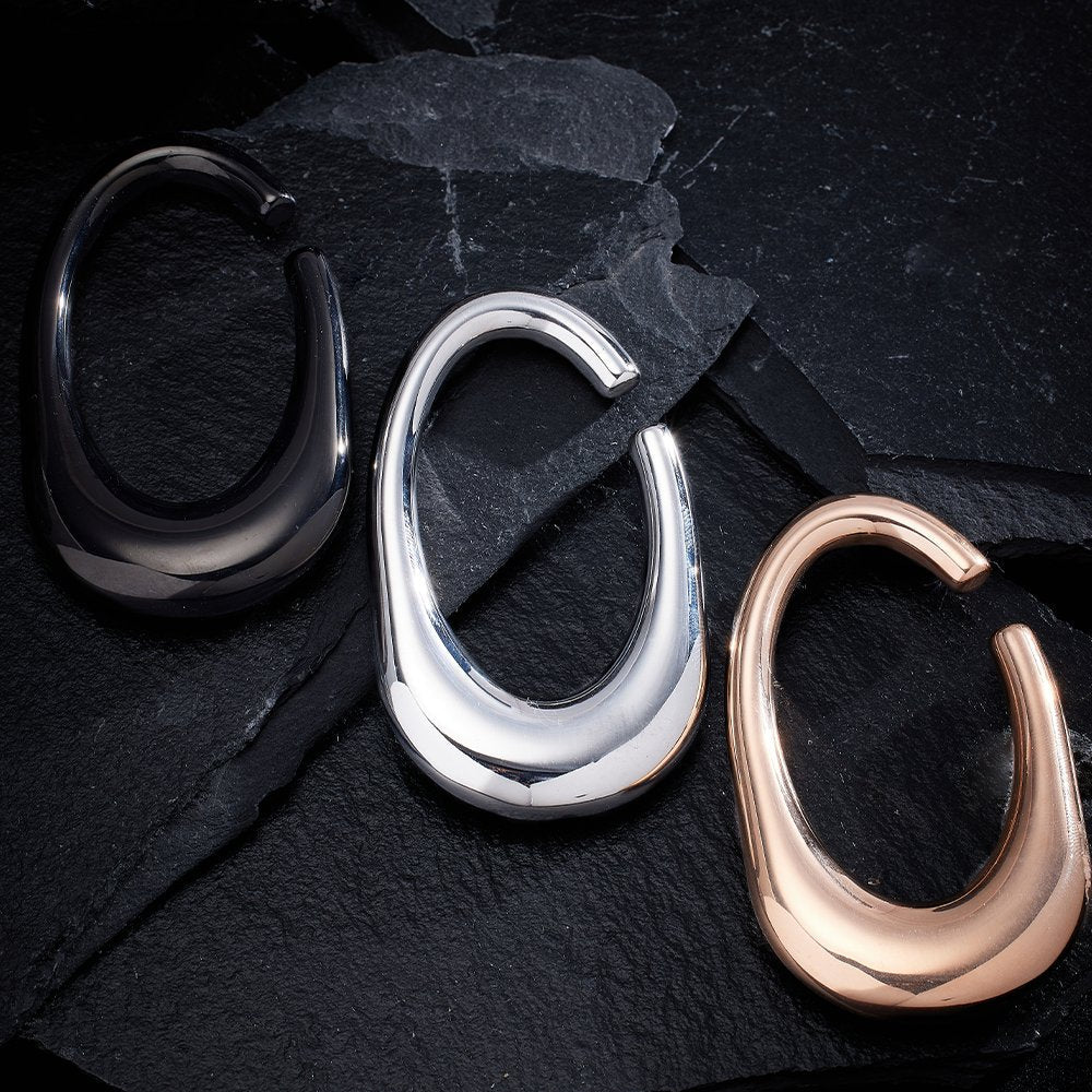 PunkPlugs Oval Stainless Ear Hangers