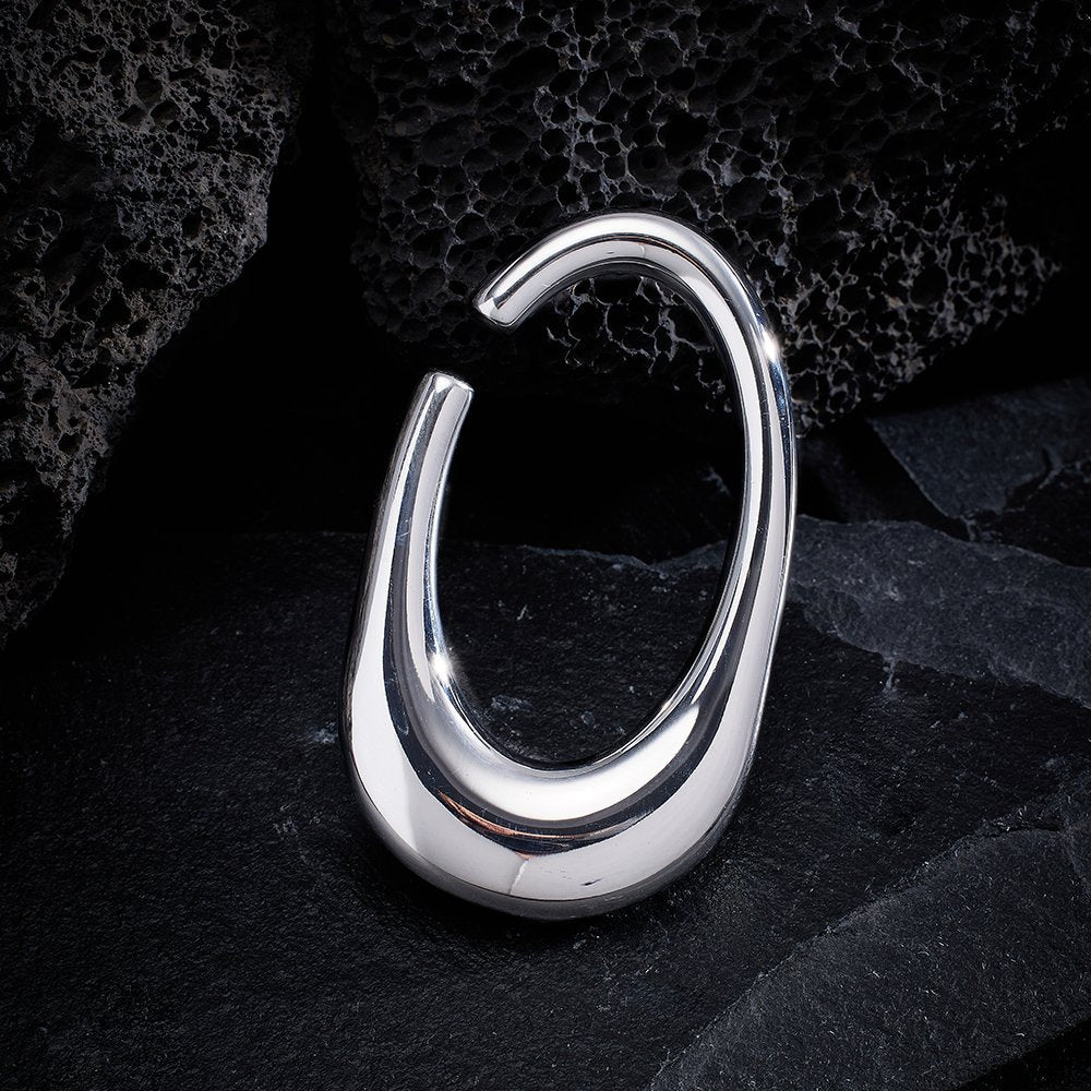 PunkPlugs Oval Stainless Ear Hangers