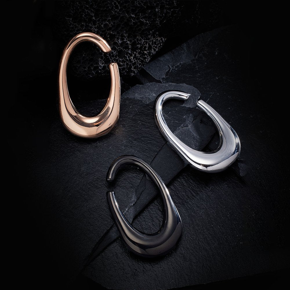 PunkPlugs Oval Stainless Ear Hangers