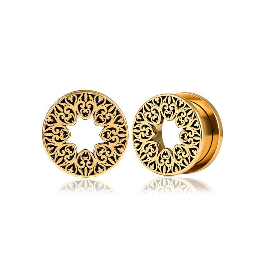PunkPlugs Pattern del Fiore Ear Tunnels
