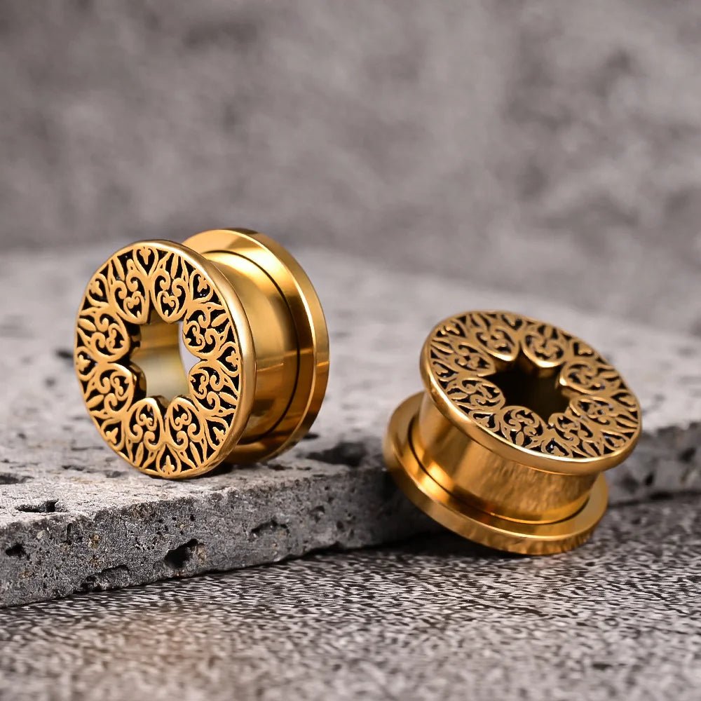 PunkPlugs Pattern del Fiore Ear Tunnels