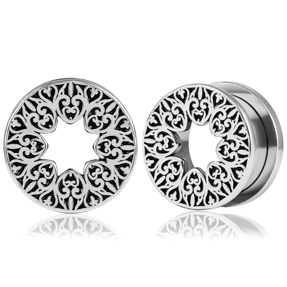 PunkPlugs Pattern del Fiore Ear Tunnels