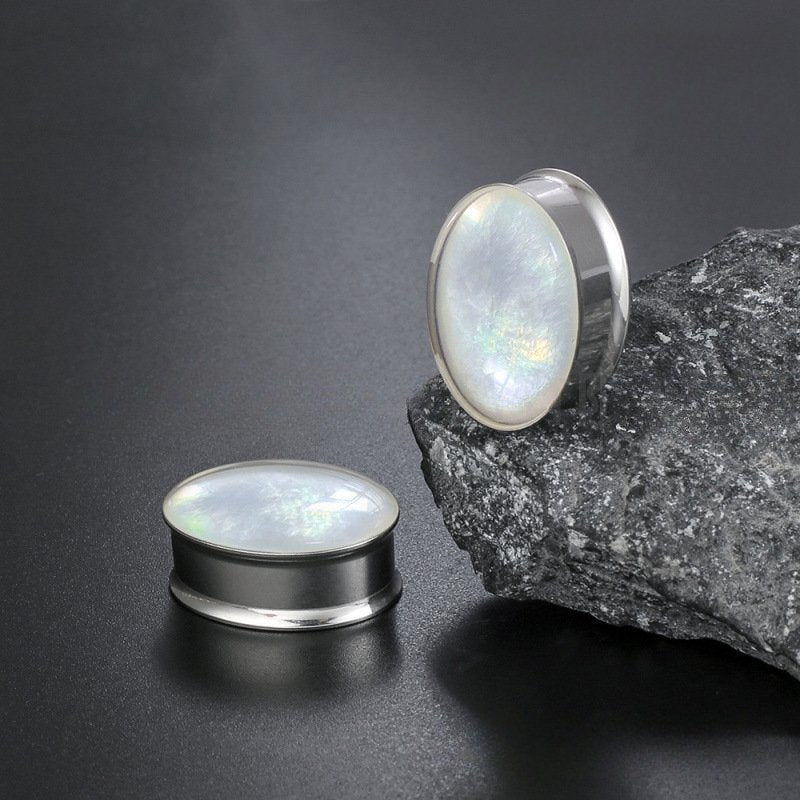 PunkPlugs Pearl Oval Ear Plugs