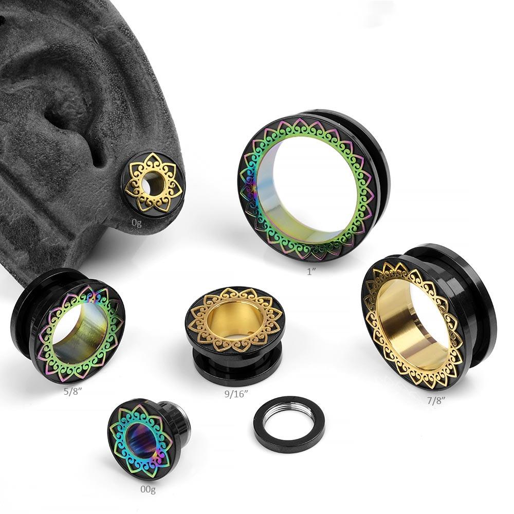PunkPlugs Petal Rim Ear Tunnels