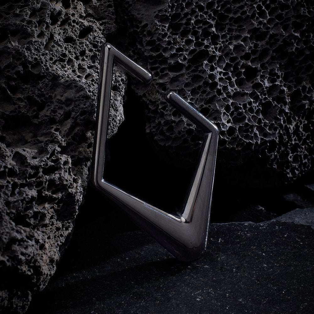 PunkPlugs Rhombic Stainless Ear Hangers