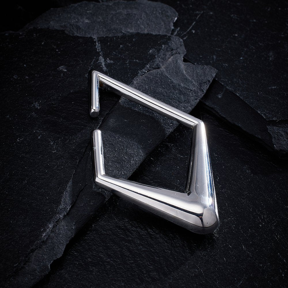 PunkPlugs Rhombic Stainless Ear Hangers