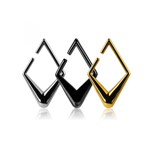 PunkPlugs Rhombic Stainless Ear Hangers