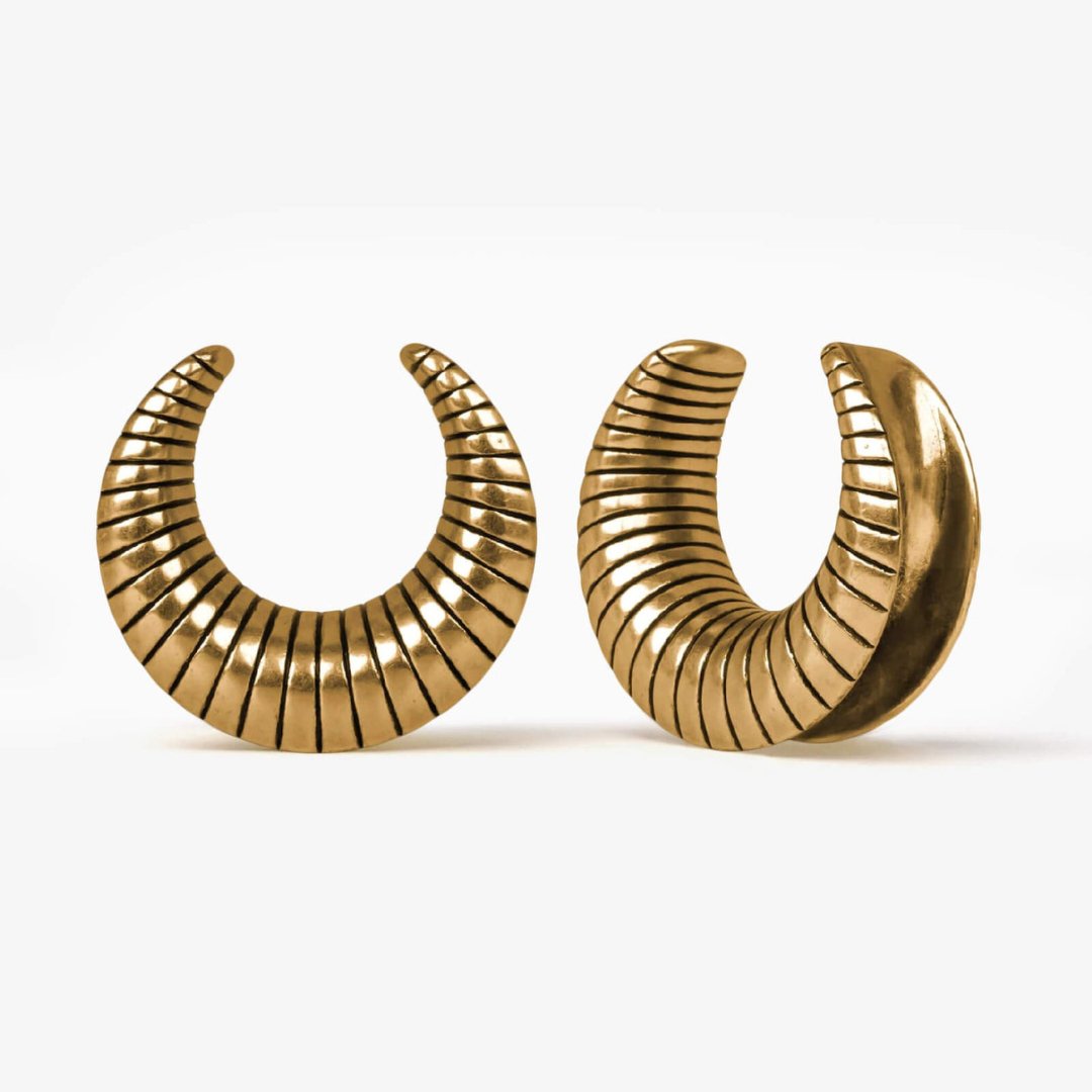 PunkPlugs Ridged Ear Saddles Tunnels